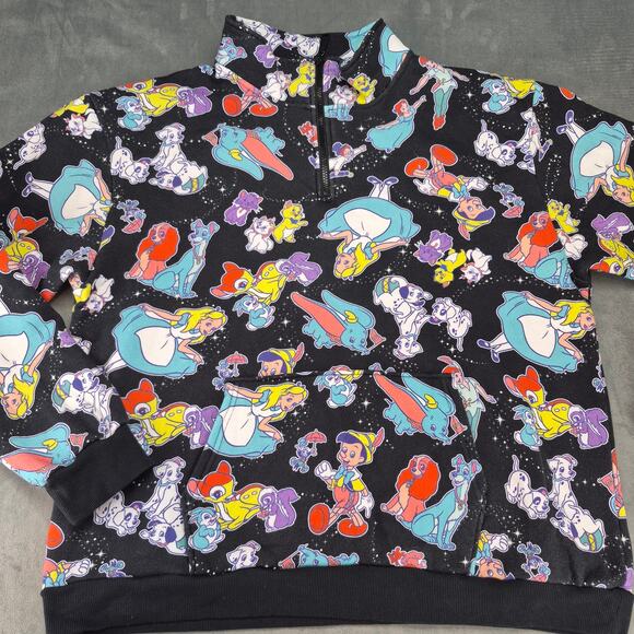 Disney 100 Anniversary Cakeworthy All Over Print D100 Sweatshirt Unisex XL - Picture 2 of 9